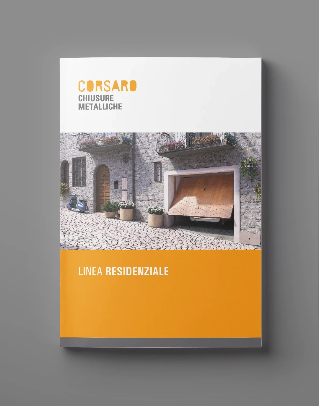 Copertina del catalogo delle chiusure metalliche per le strutture residenziali e/o commerciali della Corsaro Chiusure Metalliche di Bari, Puglia - Italia